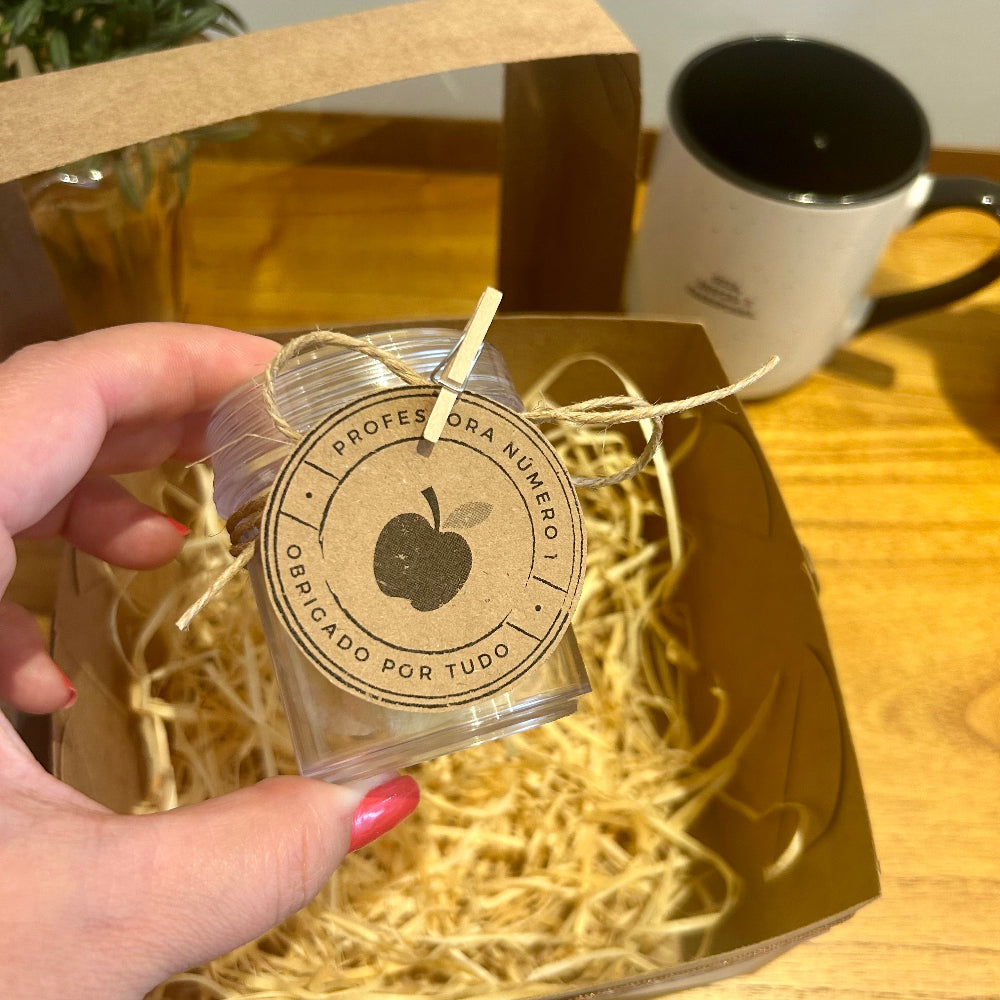 Box Carinho Dia dos Professores Caneca Borboleta