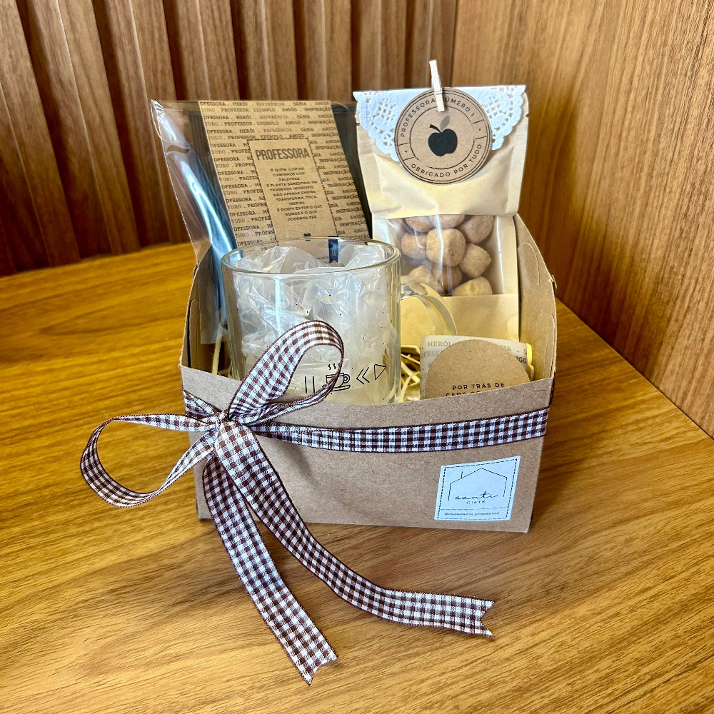 Box Dia dos Professores Presente com Caneca Personalizada