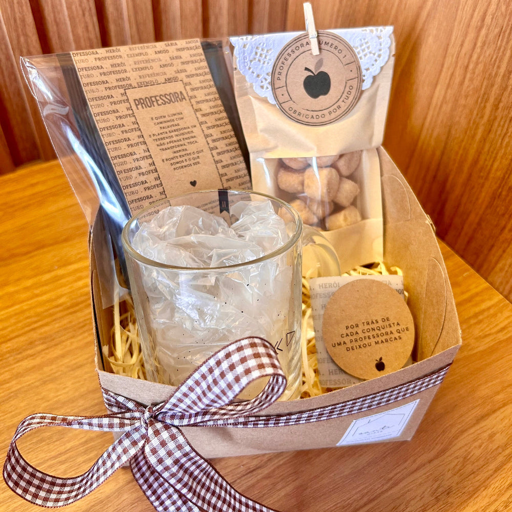 Box Dia dos Professores Presente com Caneca Personalizada