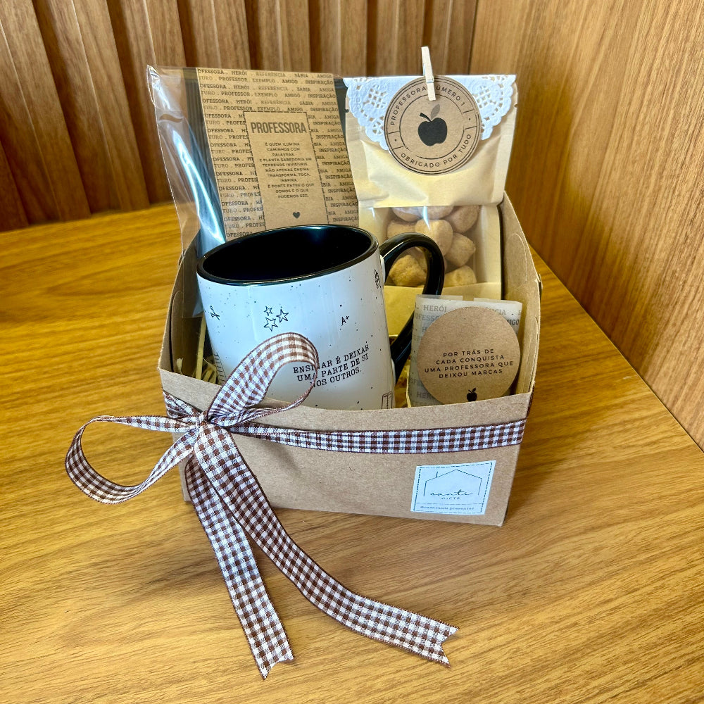 Box Dia dos Professores Presente Personalizado com Caneca